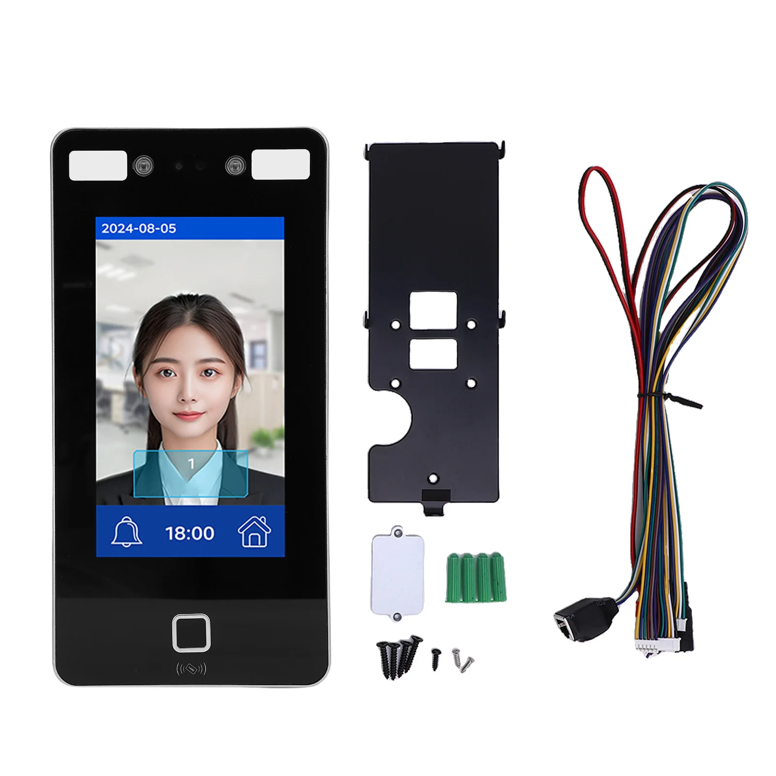 Access Control Time Attendance Machine Fingerprint Time Attendance Machine Dynamic Facial Recognition for Office Factory Hotel