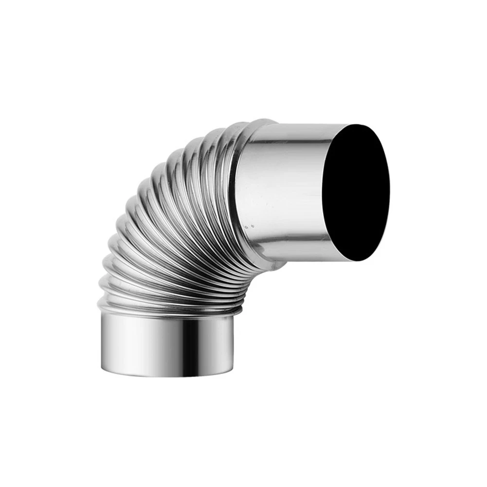 Chimney Liner Bend Stainless Steel 90 Degree Elbow 50mm For Outdoor Camping Wood Stoves Chimney