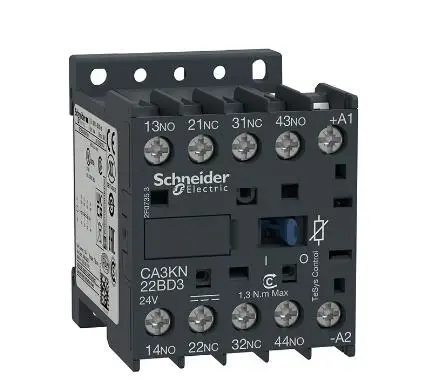 

CA3KN22BD3 CA3-KN22BD3 control relay, TeSys K, 4P(2NO+2NC), 690V, 24V DC coil,screw clamp connection