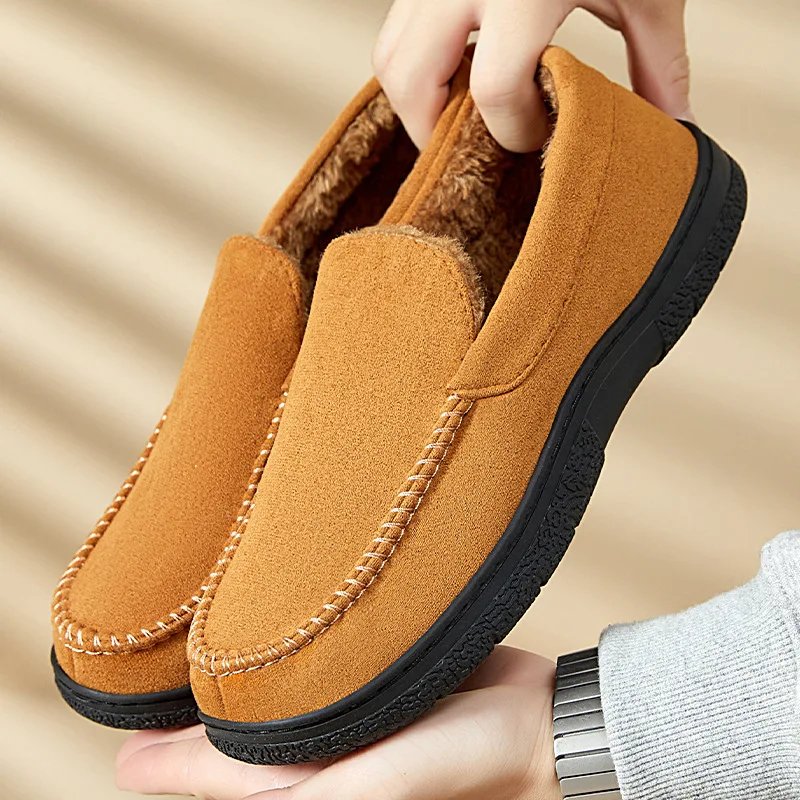 Warm Slippers Indoor Outdoor Slippers For Men New Plush Slippers