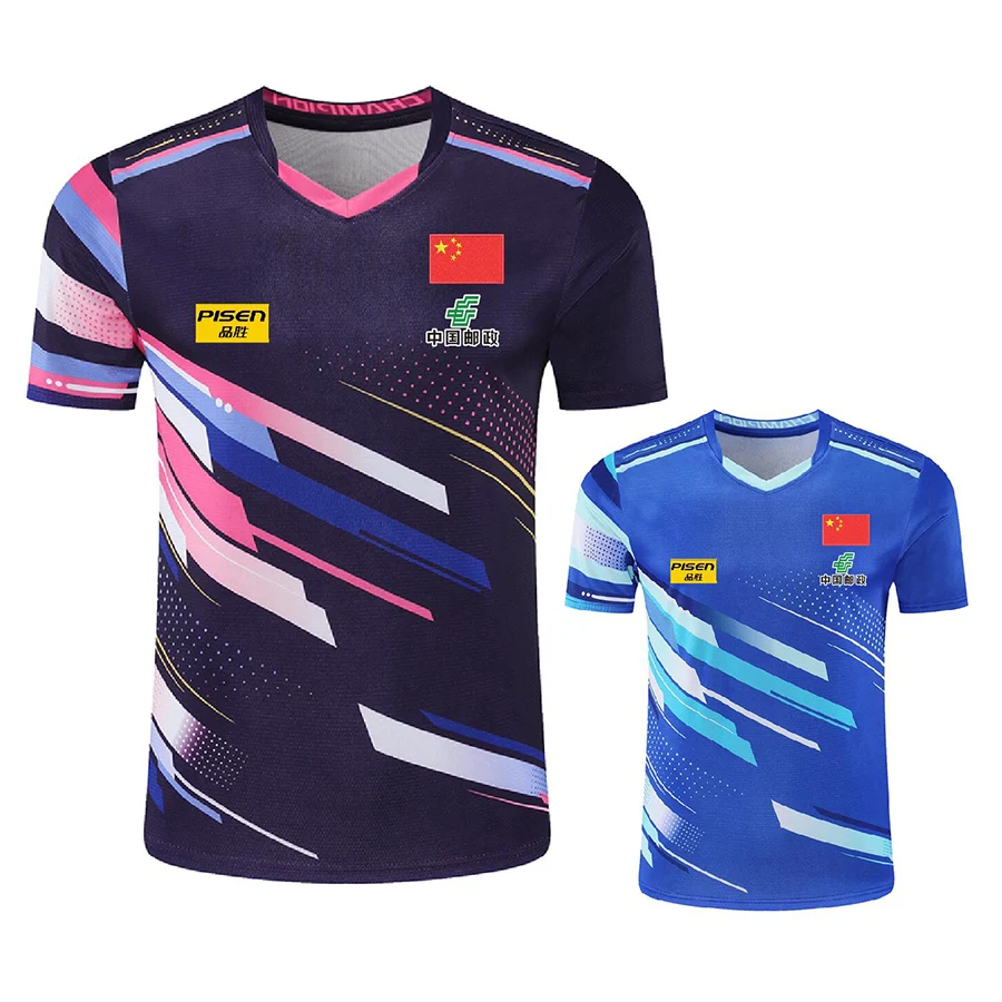 Personalize Text Aisan Cup CHINA TEAM Table Tennis shirts jerseys shorts for Men Women Children tennis pingpong tshirt For Sport T Shirt Badminton Table Tennis Clothes Set