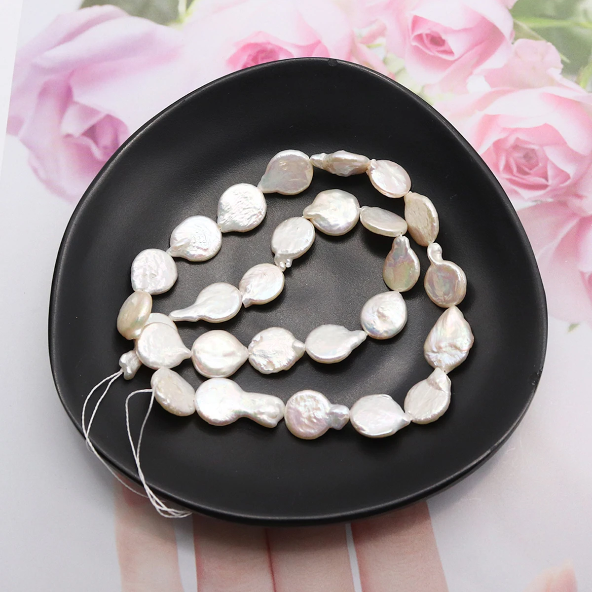 AAA Natural Baroque Freshwater Pearl Beads White Drop 11-22mm Spacer Beads For Jewelry Making DIY Necklace Bracelets