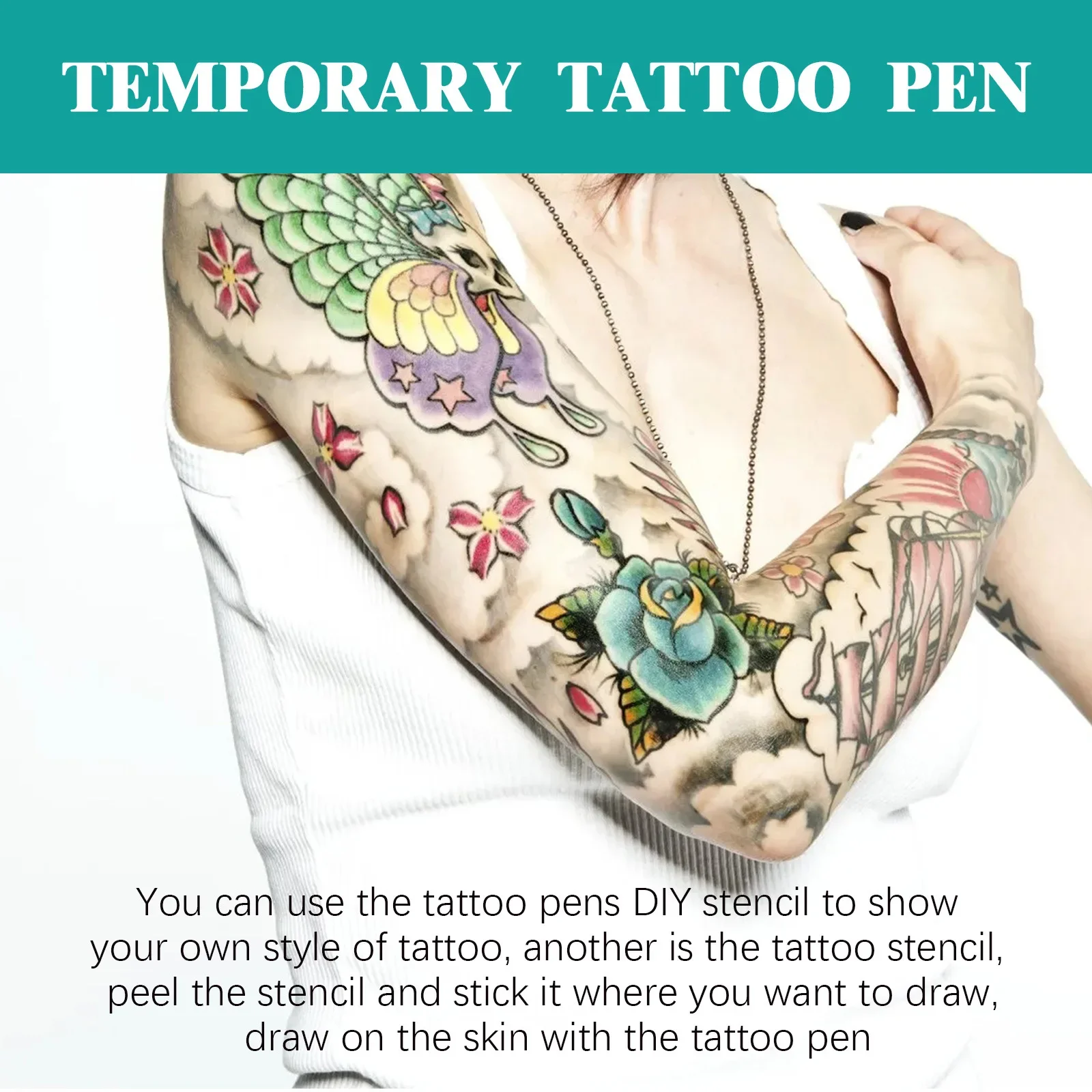 Face Body Painting Pen 10 Colors Temporary Tattoo Pigment Non Toxic Waterproof Party Art Festival Cosplay Halloween Make Up Tool 5