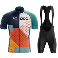Zomer 2024 Rcc Poc Team Wielertrui Set Fietskleding Mtb Bike Kleding Uniform Maillot Ropa Ciclismo Man Fietspak 1