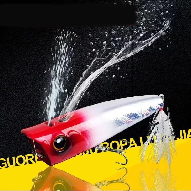 1PZ Popper Esca Da Pesca Galleggiante Coda Rotante Rana Topwater Bait - Foto 9