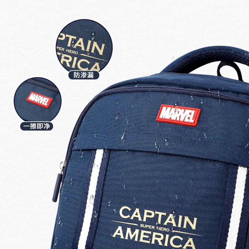 2024 Disney New School Bags For Boys Primary Student  Leisure Shoulder Orthopedic Backpack Spider Man Captain America Mochila