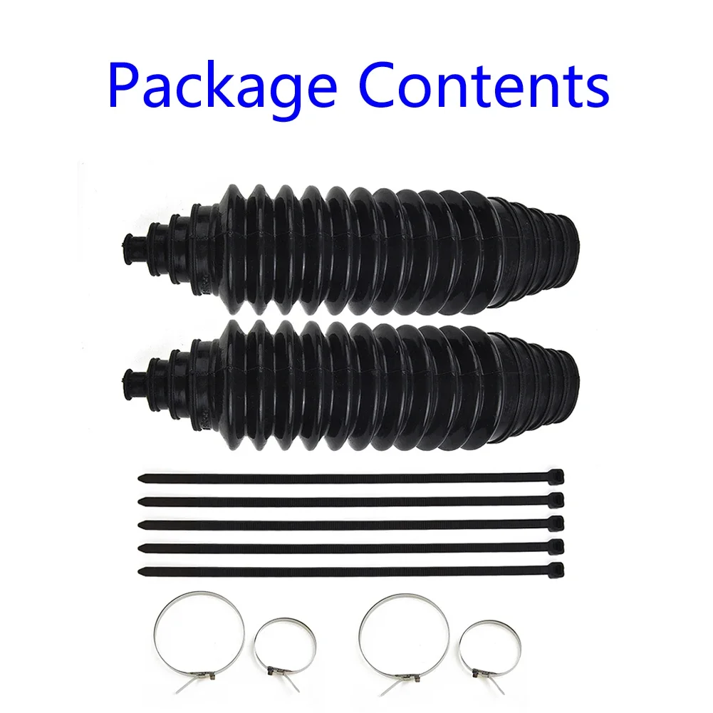 Silicone Rack Pinion Steering Gaiter Pinion Boots Cable Ties Clamp Kit Silicone Gear Leggings Kits 2 Pcs Set silicone dust cover,steering rack boot