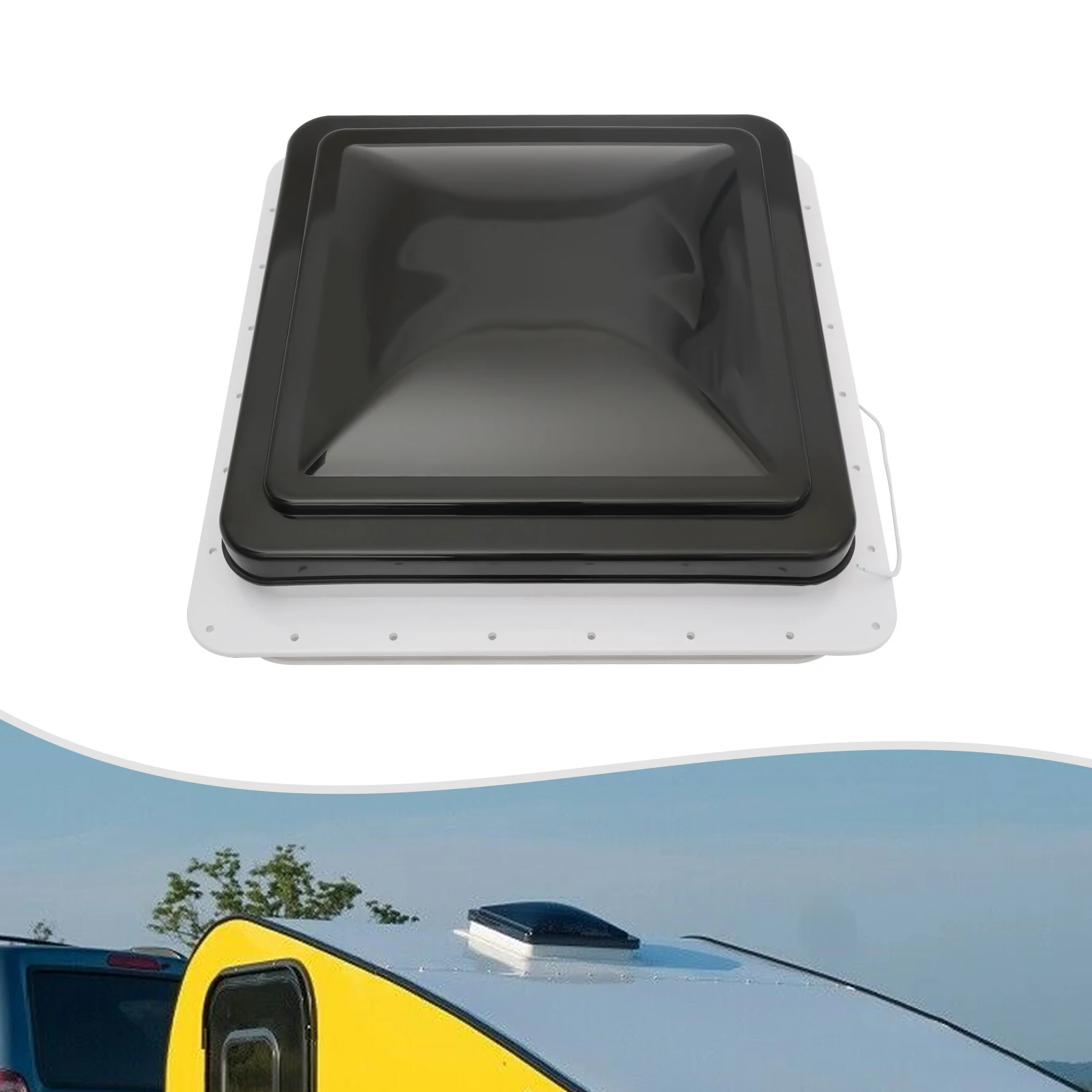 Soffitto Lucernario Camper UESUENYENS 42x42cm - Per Aperture Standard 14x14 Pollici - Foto 5