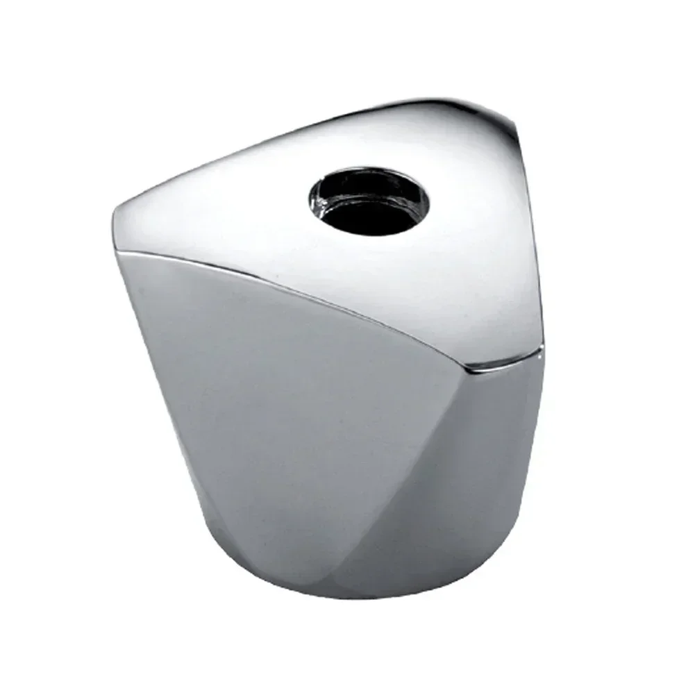 Door Handles Shower Handle Vanities Accessories Hand Lever Sink Parts Rotary Faucet Cold Warm Zinc Alloy Chrome Plated Hood Handle
