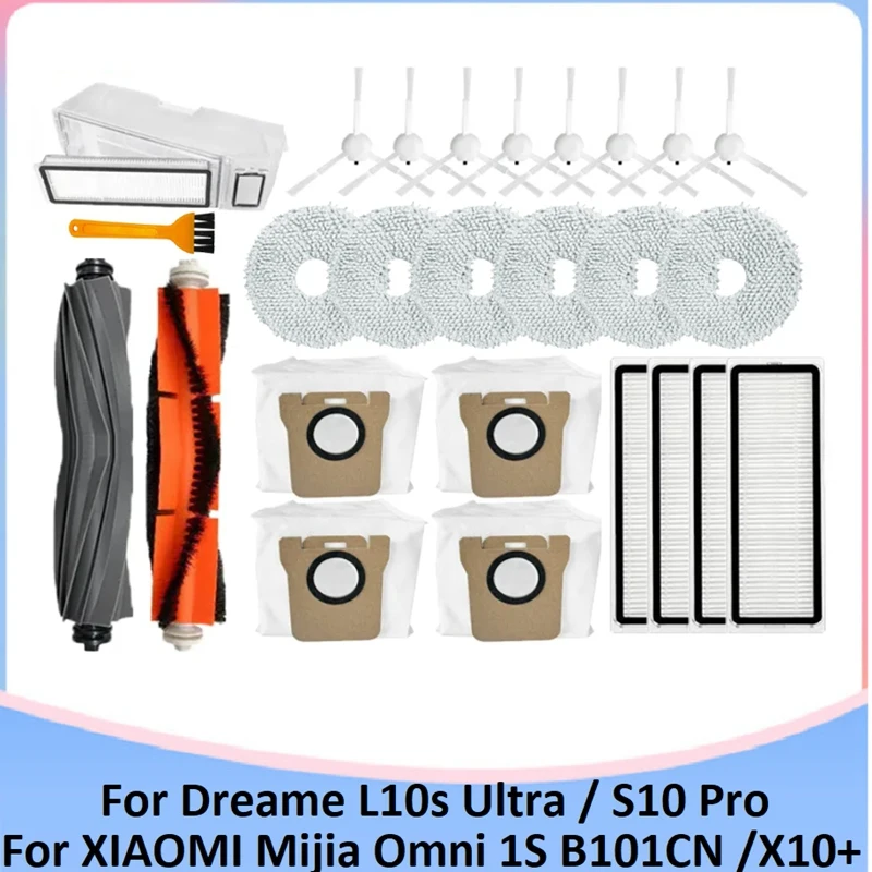 

26PCS Parts Kit For Dreame L10S Ultra / S10 Pro Vacuum Cleaner For XIAOMI Mijia Omni 1S B101CN Robot X10+ Robot