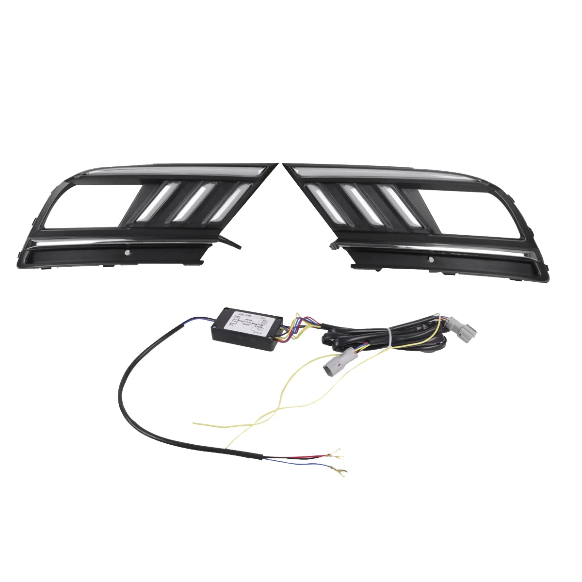 

Tri-Color DRL Bumper Fog Lamp LED for VW Sagitar Jetta 2016