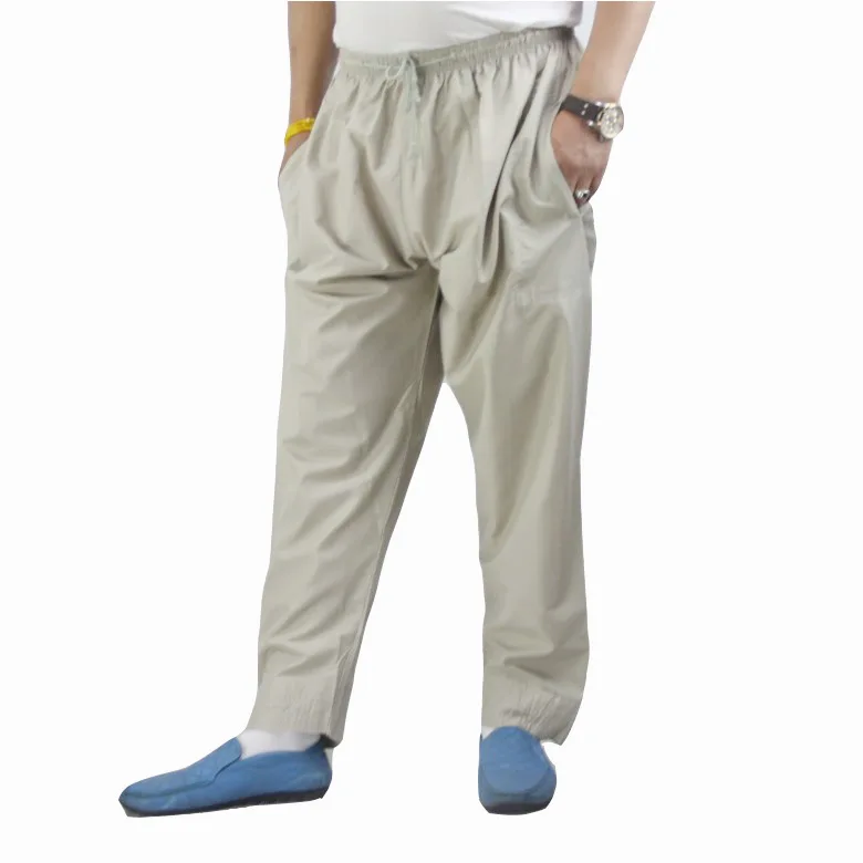 Men Abaya Arab Muslim Islamic Trousers Arabic Ramadan Pants Saudi Arabia Mubarak Pakistan Clothing Wide Leg Loose Cotton Bottoms