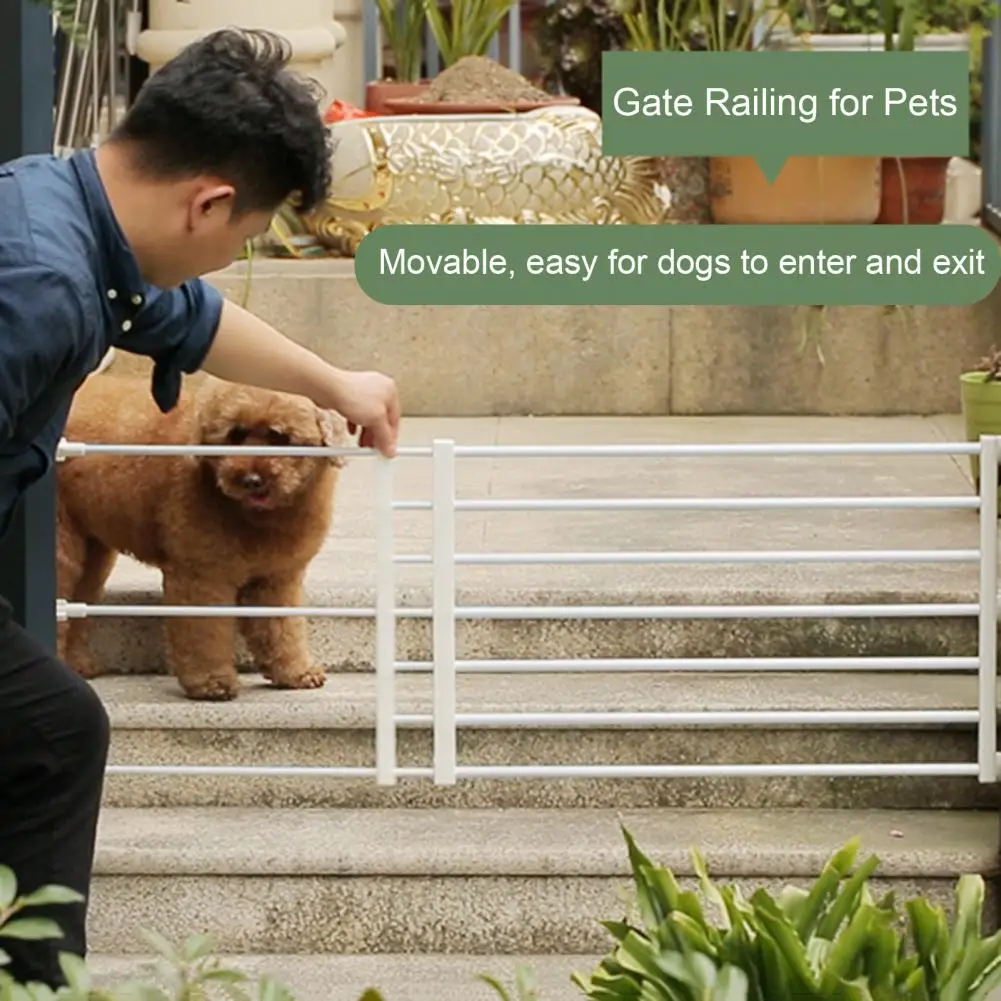 Punch-free Pet Gate Humanized Design Pet Gate Expandable Metal Dog with Door for Small Dogs Indoor for Stairs Doorways