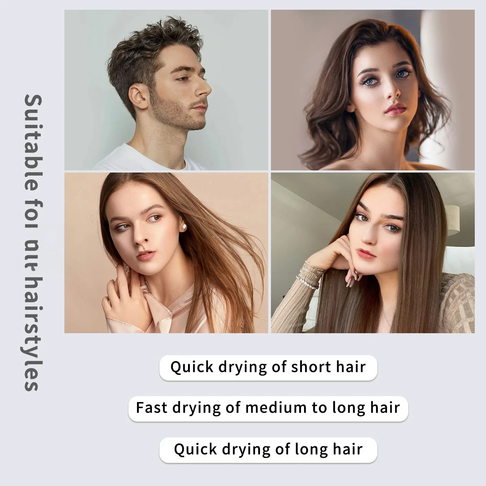 Professional Hair Dryer Negative Ions With 105,000 Rpm Brushless Motor,high-hairdryer With Magnetic Nozzle - For Home, Travel 5