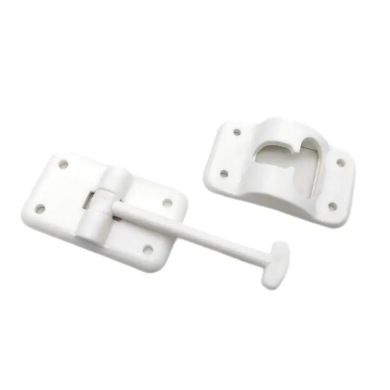 RV Door Retainer Kit RV T-Style Door Holder Catch Entry Door Catch T-Shaped Entrance Latch with Screws Exterior Hold Hook & Keeper Versatile RV