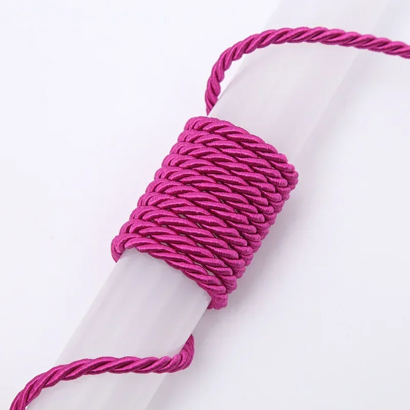 Luxurious 3-Ply Braided Silk Rope – 5mm Polyester Cord