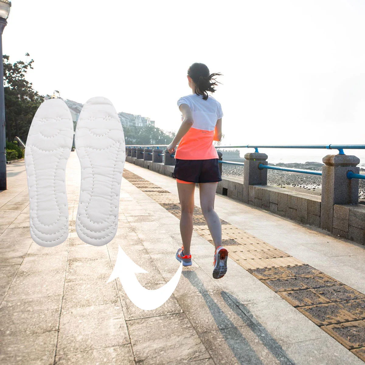 

5 Pairs Sport Insoles Sports Shoes Cotton for Women Casual Disposable Athletic Breathable