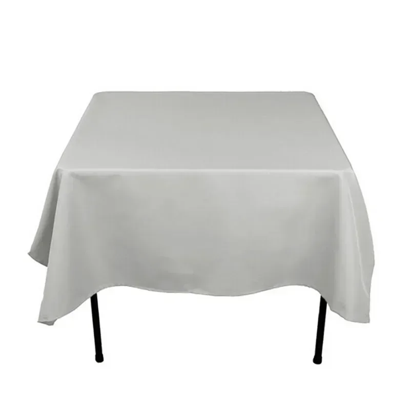 

Simple modern wedding banquet color square tablecloth scene table mat decoration solid gray22