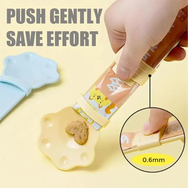 Cat Feeder Cat Strip Squeeze Spoon 4