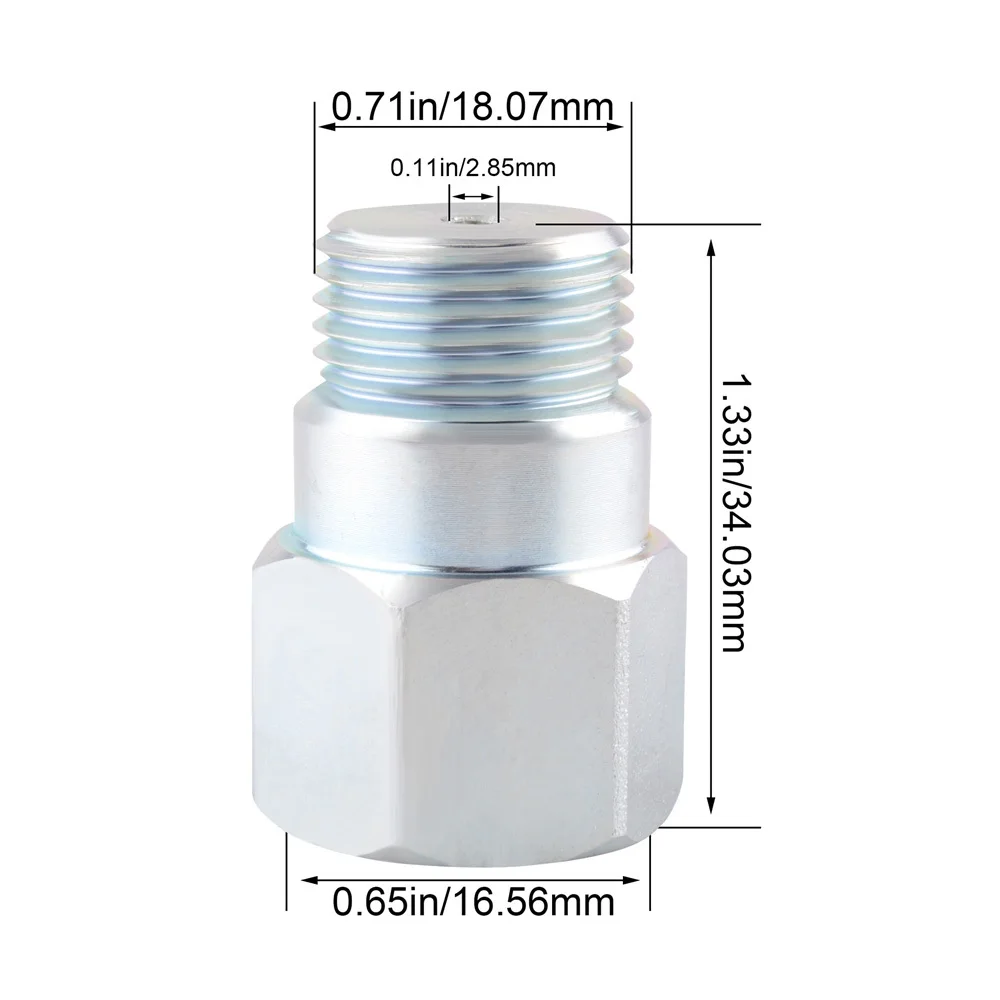 34mm short style auto Oxygen sensors spacer expansion adapter universal-M18*1.5 straight Lambda sensor Bung-Fix CEL 4