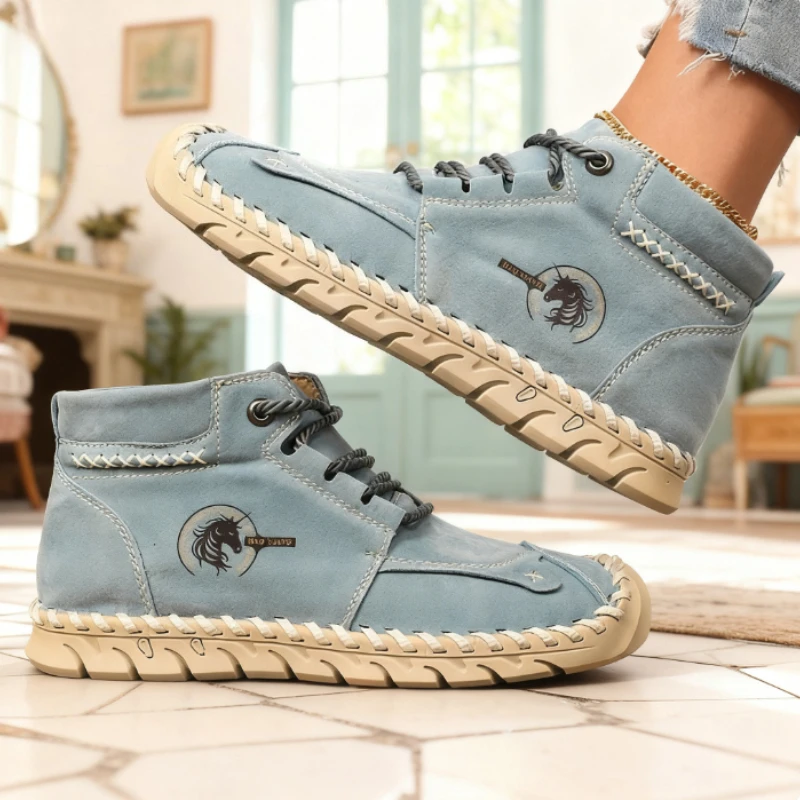 Women Sneakers 2025 New Designer Shoes Fashion Loafers Lightweight Breathable Outdoor Women Retro Big Size Single Shoe for Women