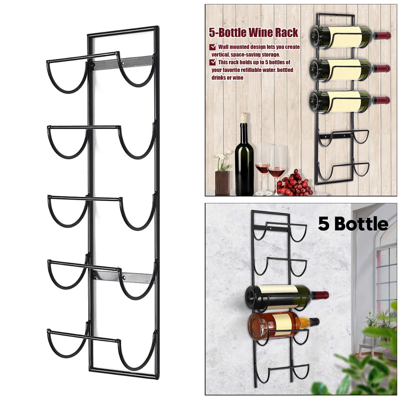 

5Tier Metal Racks Holder Display Stand Bathroom Storage Organizer Rack