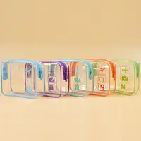 Transparent Makeup Bag PVC Waterproof Storage Bag Multi-functional Travel Toiletry Bag Beach Swimming Storage Bag Makeup Bag 1