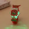 4 Colors Cartoon Animal Flash Light 3D Dinosaur Watches For Girls Boys New Flashlight Wristwatch For Children 5