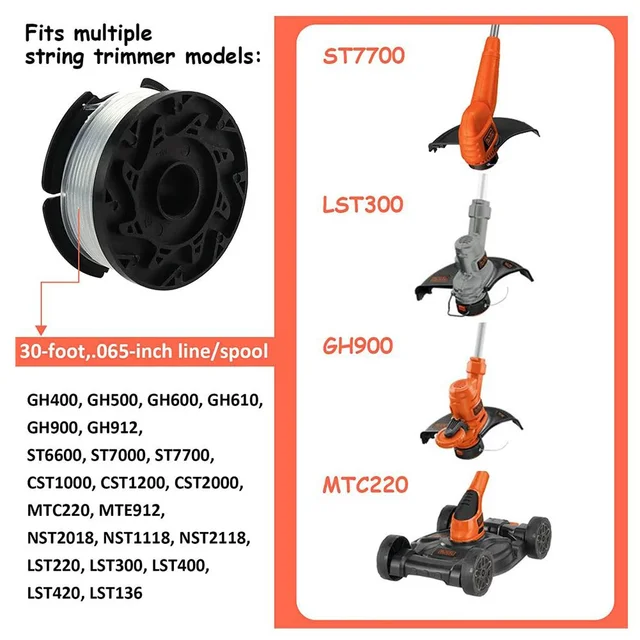 Ricambio Per Trimmer Elettrico Linea Per Decespugliatore 2mm X 15m - Cavo Elettrico Robusto Per Tagliaerba Da Giardino Linea Decespugliatore Marksman - Foto 11