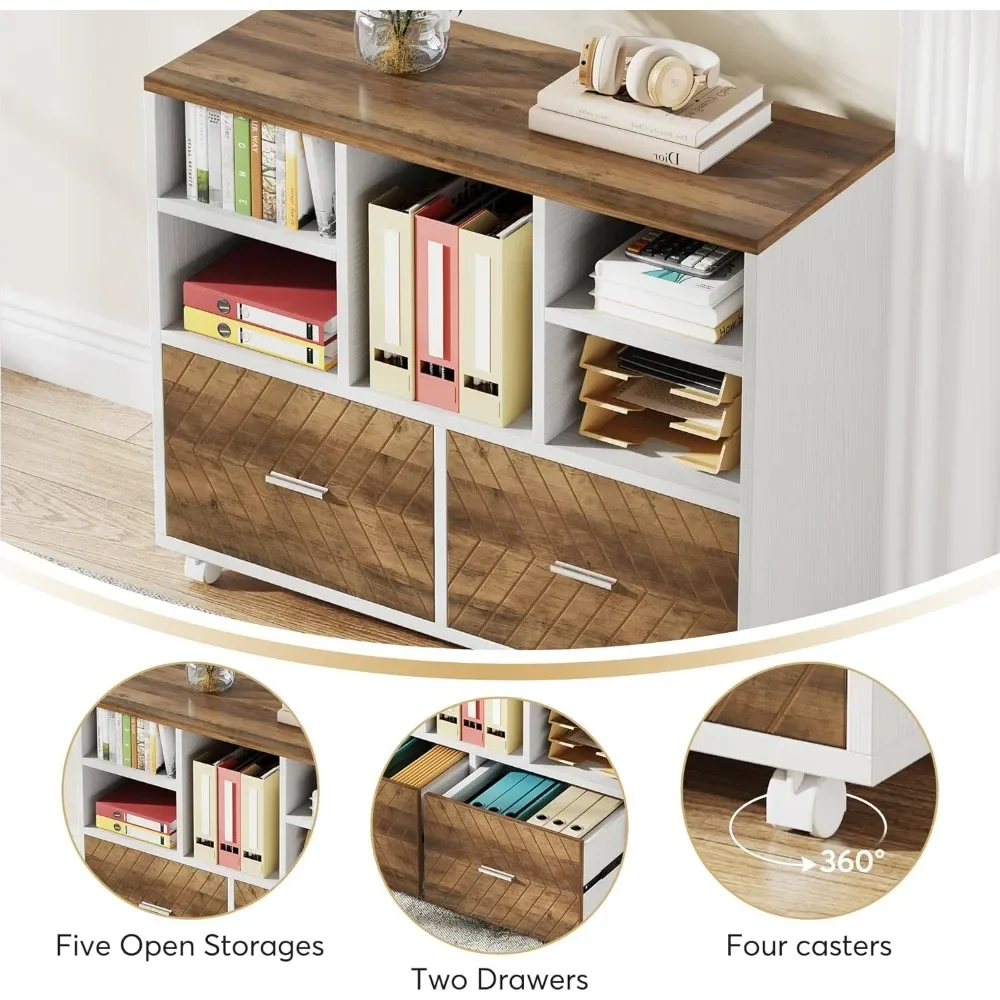 Office Furniture Desk Sets ,L-Shaped Desk With Drawers, 63" Office With File Cabinet, Computer Executive Set