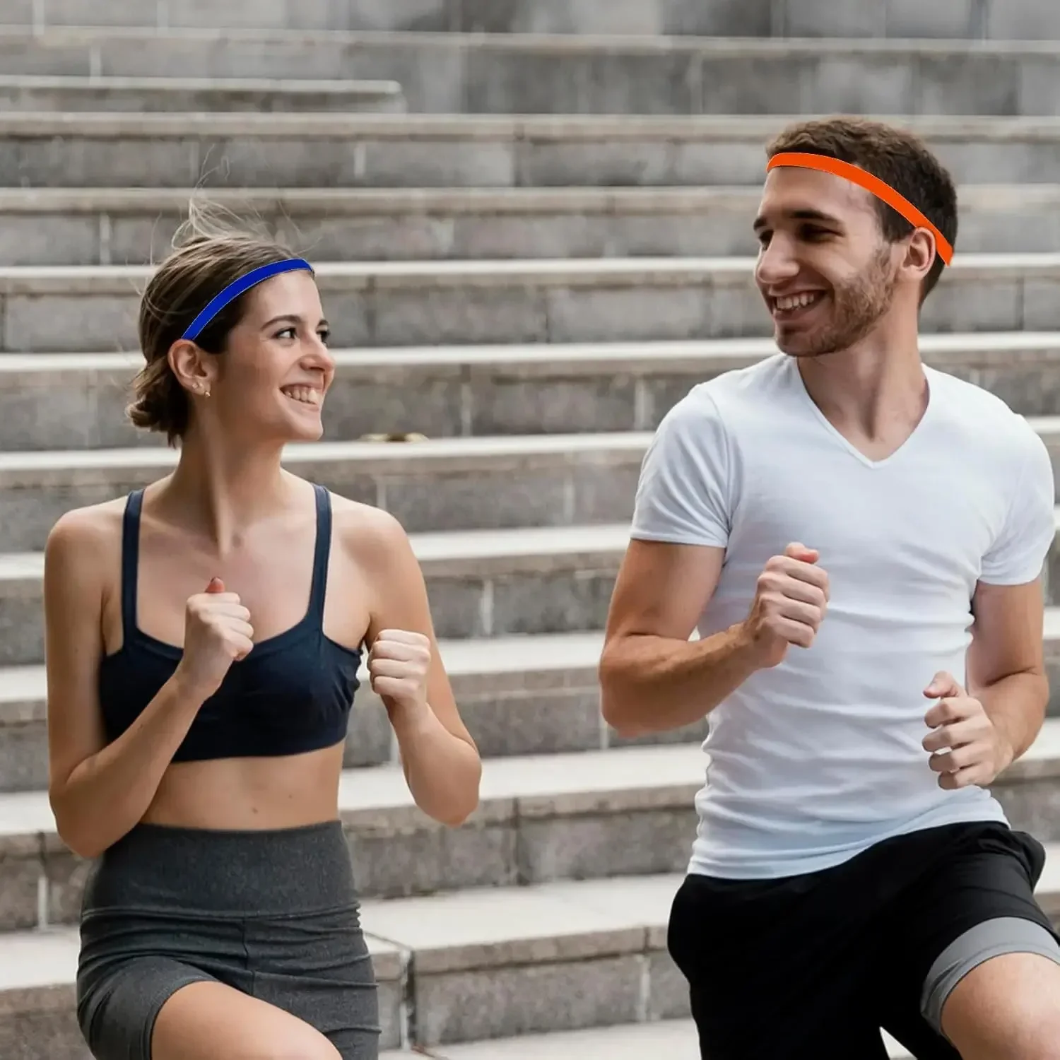 1Pcs Non-Slip Elastic Sport Headband Black Stretchy Hair Band Sports Yoga Running Headband For Women Girls