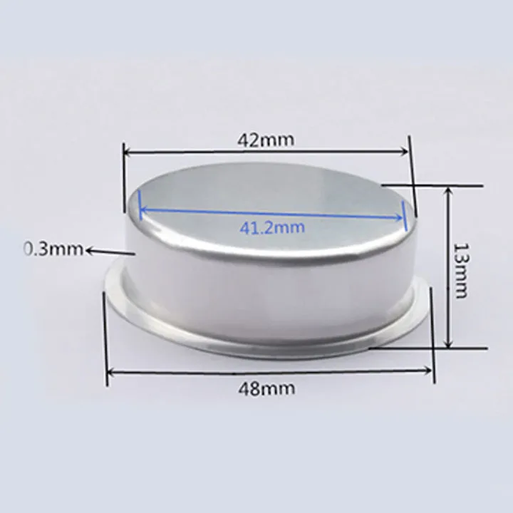 Description Picture 6 of item10Pcs 41.2mm Candle Cups Silver Home Decorative Candlestick Holder Prevents Wax Dripping for DIY Lamp Candle Making Containers
