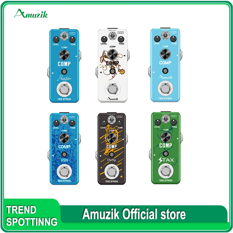 

Rowin Guitar Compressor Pedal Digital Comp Effect Pedals For Electric Guitar Classic Studio Grade Compressors