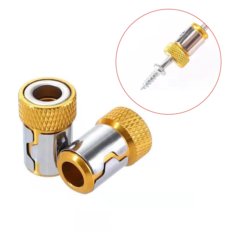 6.35mm Universal Magnetic Ring Alloy Screwdriver Bit Anti-corrosion Strong Magnetizer Drill Bit Magnetic Tool magnetic drill bits