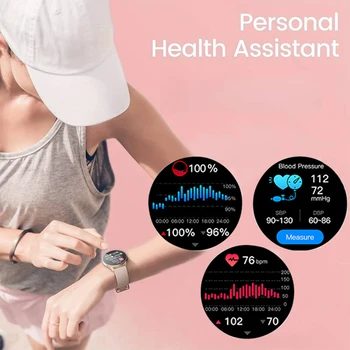 SENBONO Women Smart Watch Bluetooth Call Fitness Tracker 100+ Sport Modes Waterproof Smartwatch Women Men for Android iOS 4