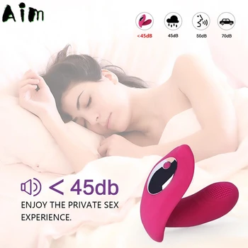 Remote Control Wearable Vibrator Dildo for Women G-spot Clitoris Invisible Butterfly Panties Vibrating Egg Sex Toys 18 5