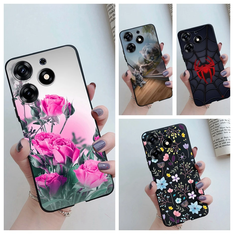 Phone Case For Tecno Spark 10 Pro Cover KI7 Cases Soft Black Silicone