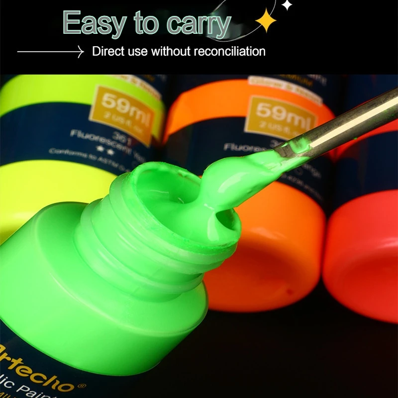 Glow in Dark Acrylic Paint 59ML 5