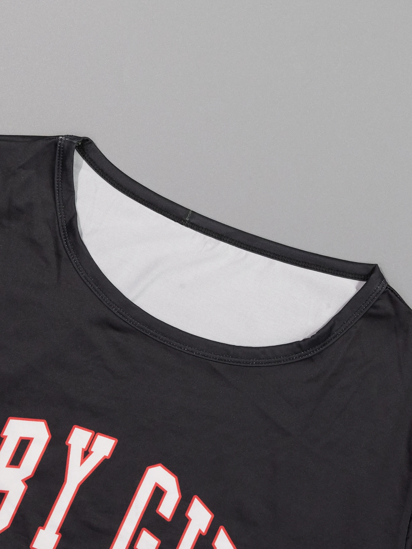 بيجمات نسائية بحروف مطبوعة ، نمط كاجوال ، أكمام قص...