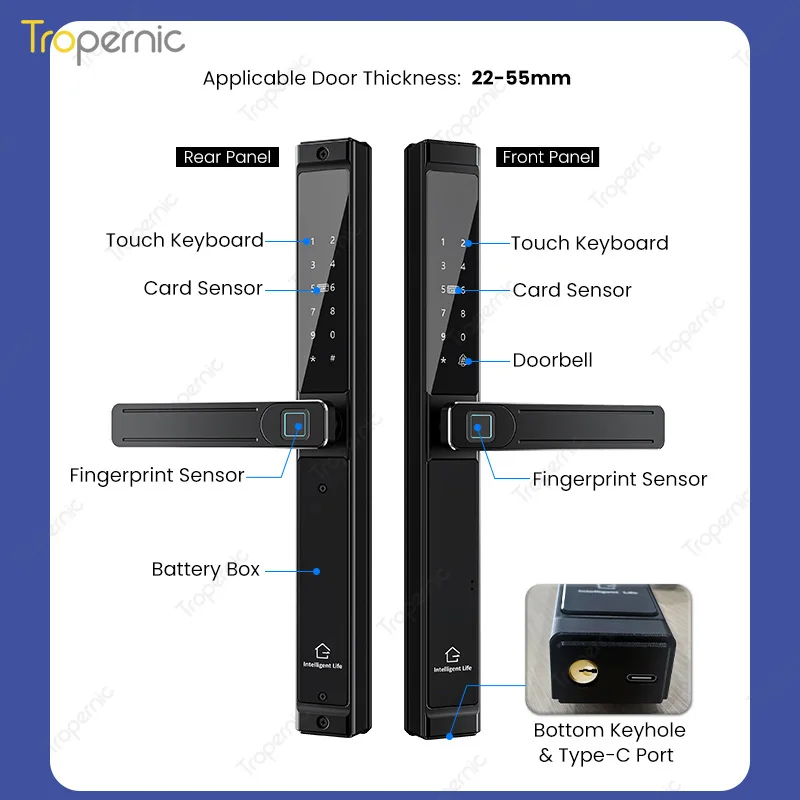 قفل ذكي دخول متعدد TTLOCK عن بعد