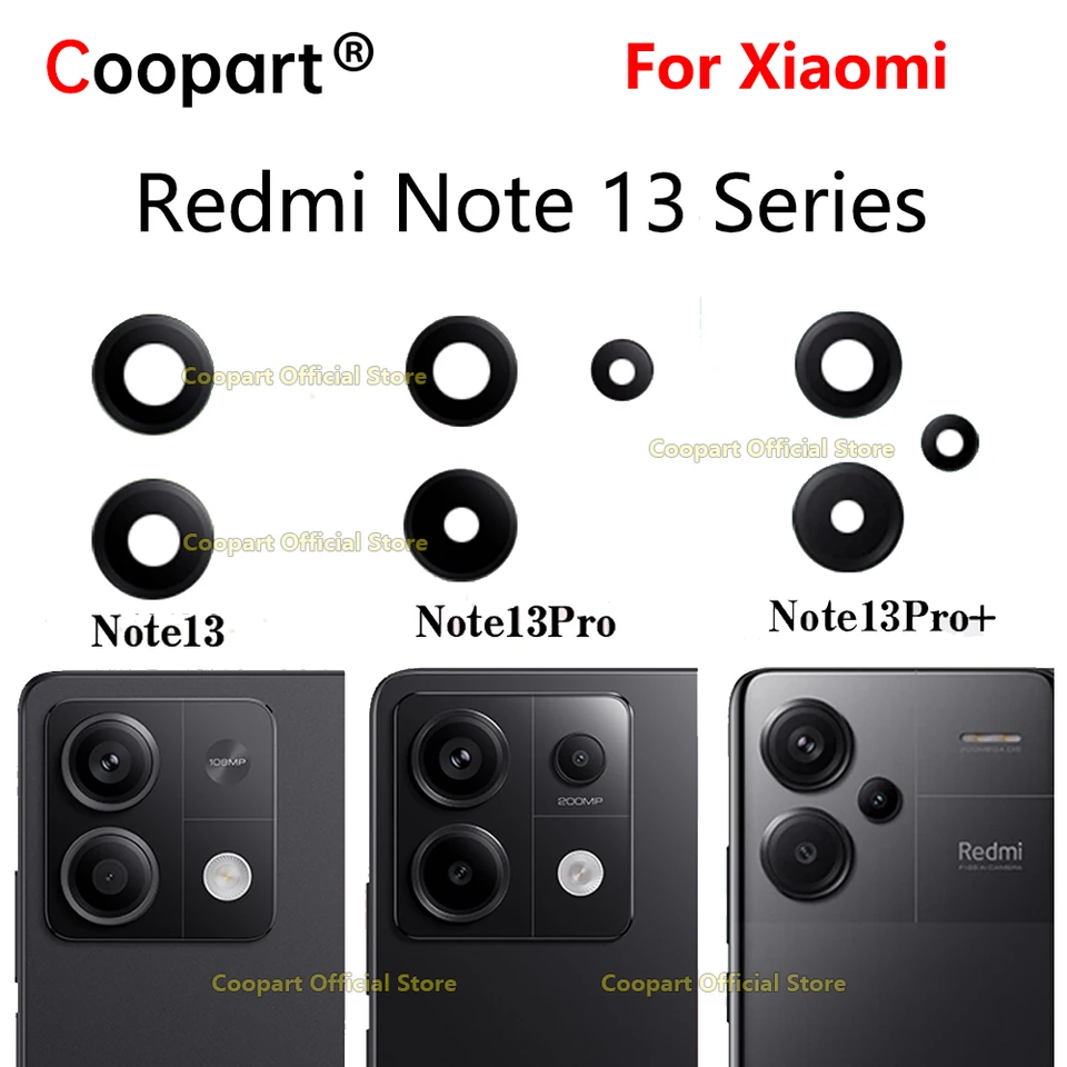 LENTE VETRINO + BIADESIVO FOTOCAMERA per XIAOMI REDMI NOTE 5 e NOTE 5 PRO