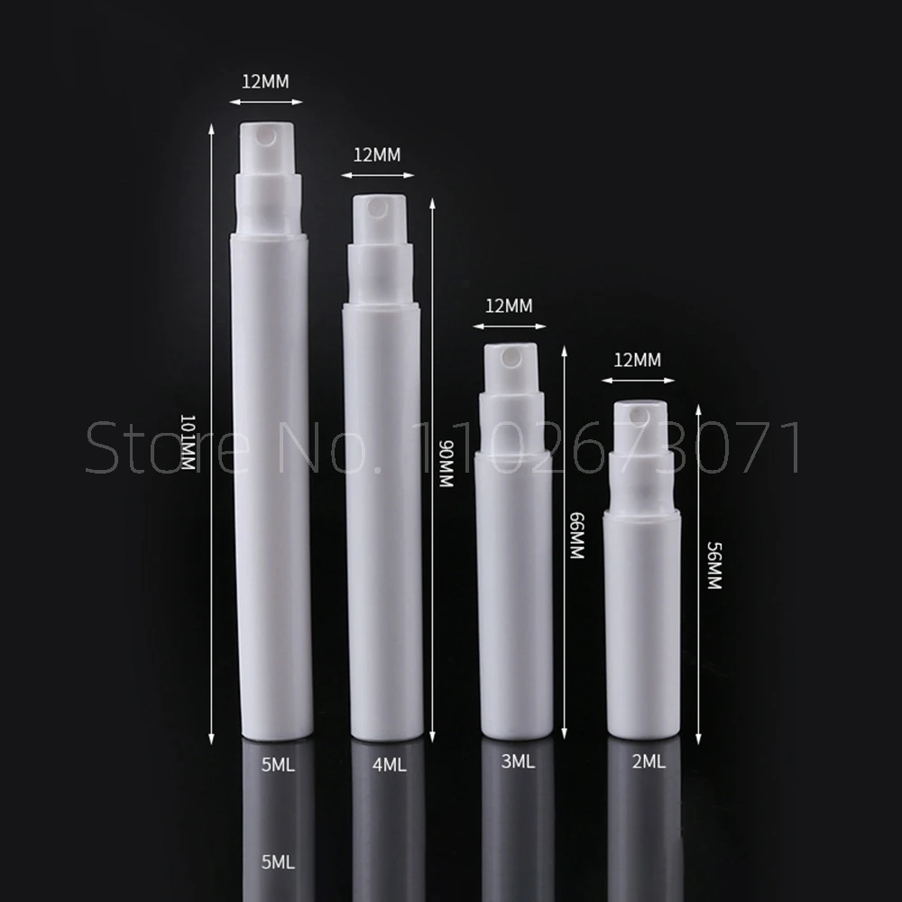 White Plastic Perfume Pen Atomizers Clasp Mini Plastic Spray Perfume Bottle Refillable Oil Bottles Atomizer