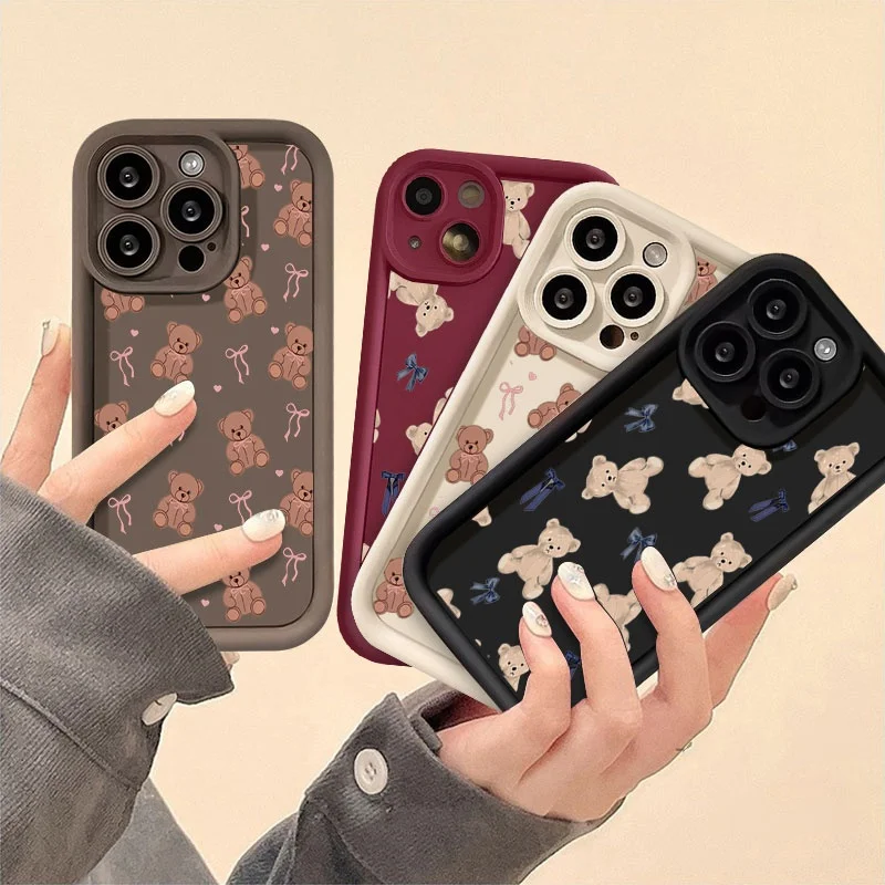Adorable Bear Design Phone Case