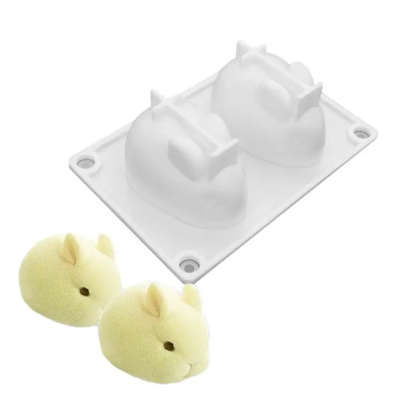 부활절 금형 동물 토끼 실리콘 금형 기하학 곰 양초 금형 에폭시 수지 금형 DIY 공예 장식 점토 베이킹 금형