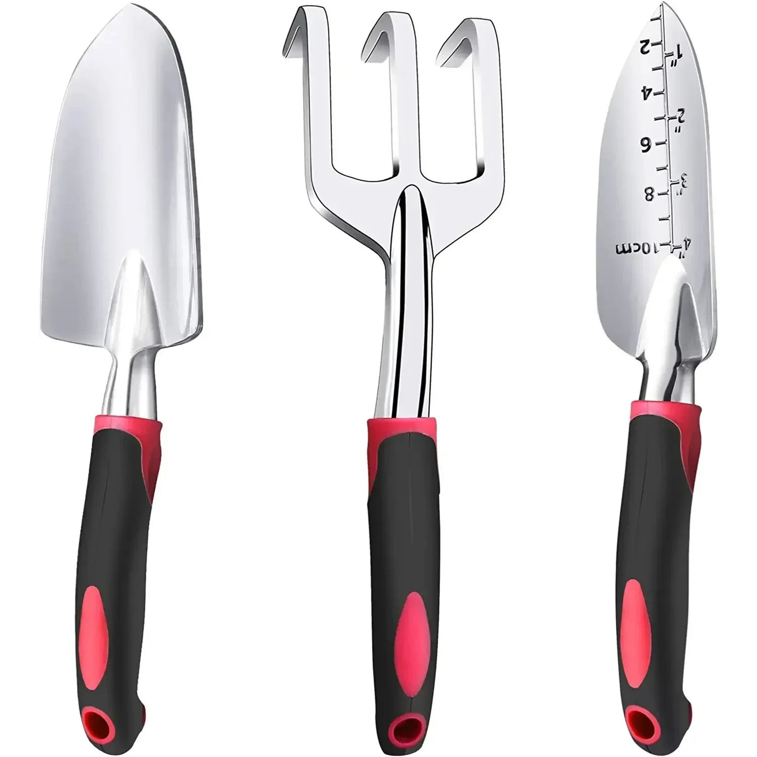 New garden tools aluminum alloy three piece set for planting flowers, outdoor garden tools set for gifts, flower gardening tools