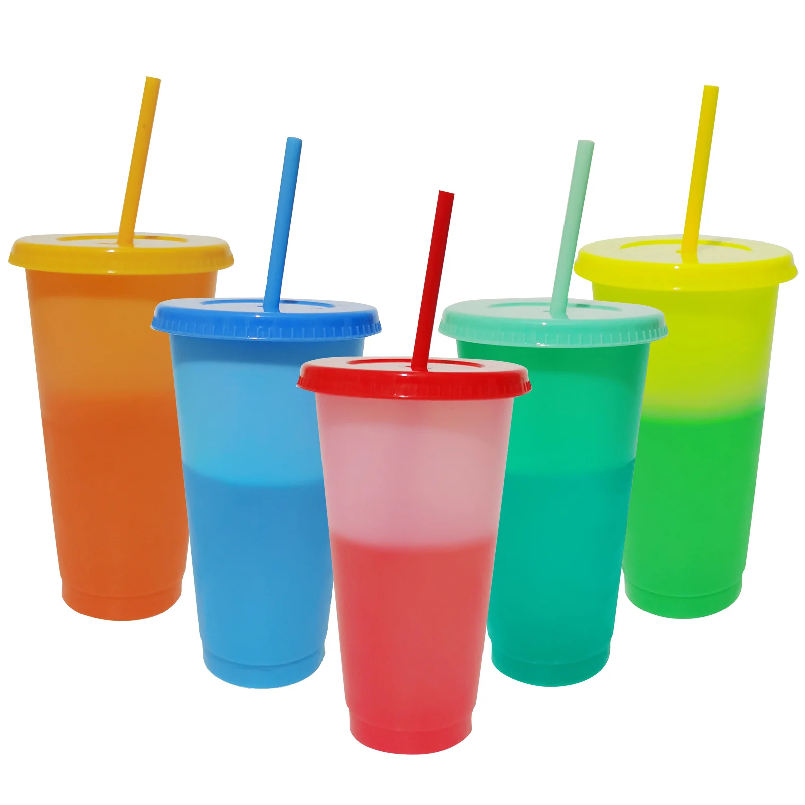 10 Pack 24oz Halloween Color Changing Cups with Lids and Straws, Plastic  Water Cup Bulk, Reusable Tumblers for Halloween Party - AliExpress