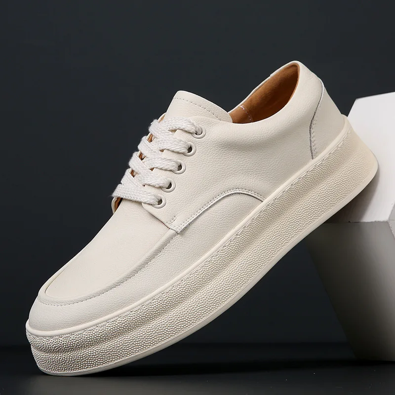 

High-end Genuine leather men shoes outdoor casual sneakers shoes for fashion sports shoes for men zapatillas hombre