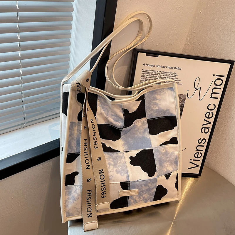 VeryMe 2022New Fashion Shoulder Women's Bag Casual Large capacity Cloth Tote Handbag Popular Female Shopping Pack bolsa feminina