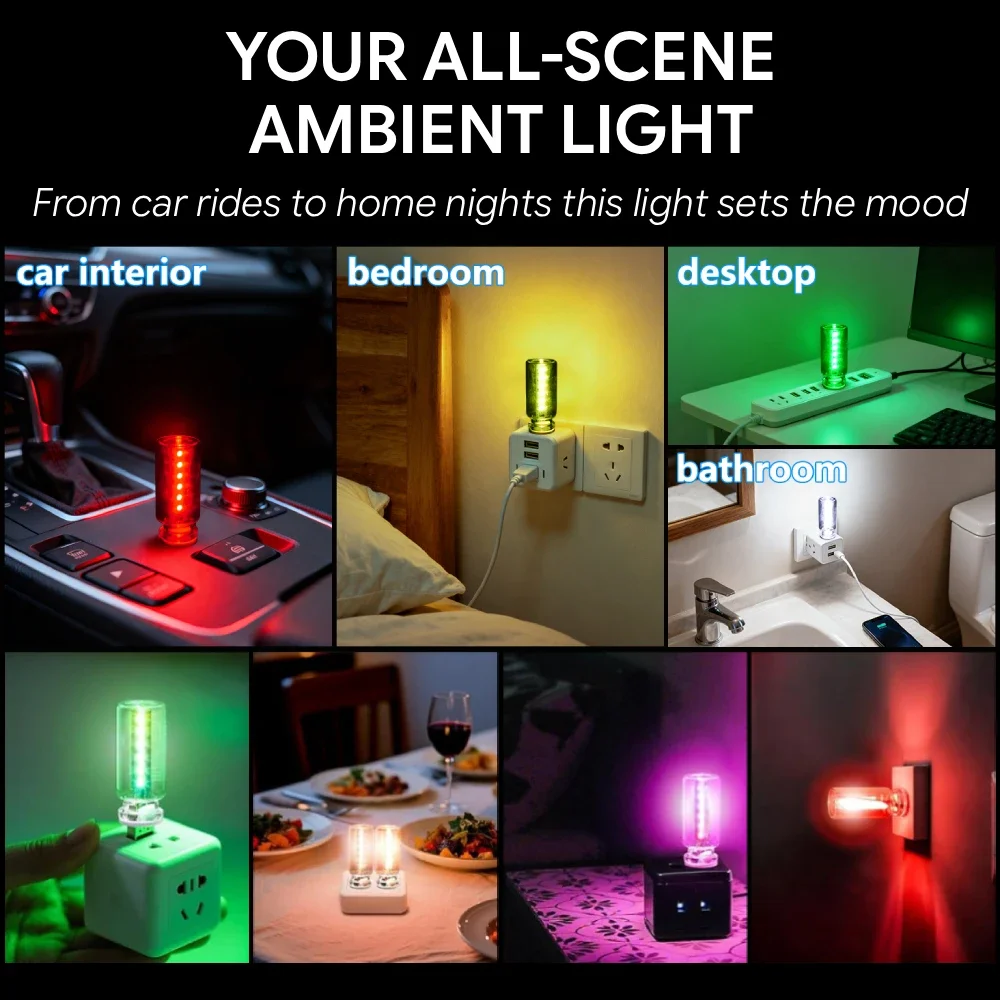 รูปสินค้า ไฟ LED สีสันสดใส ตกแต่งรถยนต์ 13 โหมด