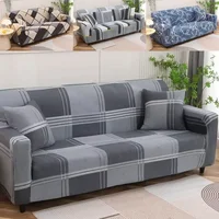 1/2/3/4 Seater Printed Sofa Cover Stretch Couch Cover Sofa Slipcovers  for Living Room Hotel Washable Furniture Protector, 1PC 1